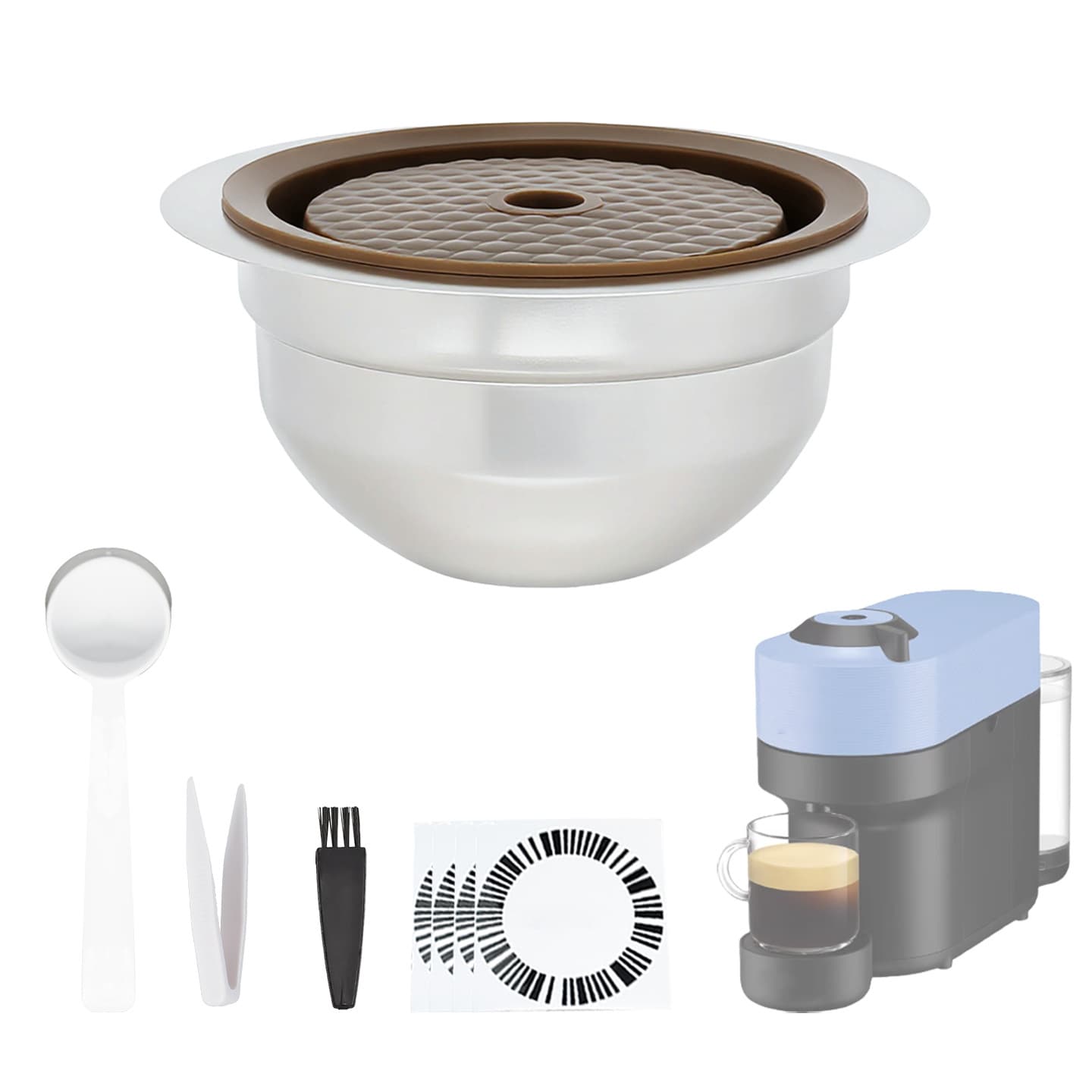 Reusable Vertuo Coffee Refill Capsules for Nespresso Machines