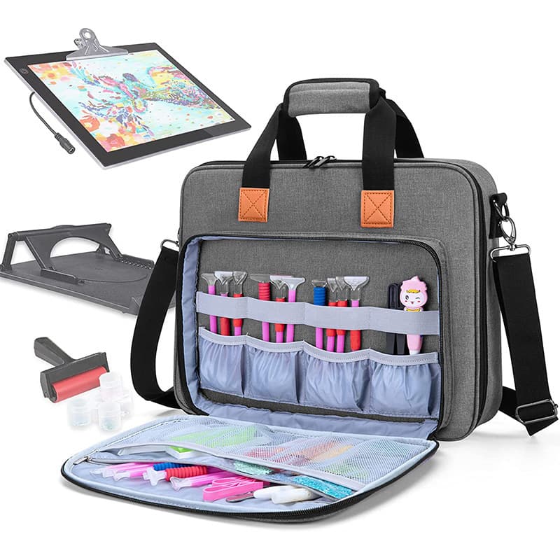 New manufacturer's shockproof diamond-patterned portable painting bag, scratch-resistant painting tool tote bag, art drawing board bag