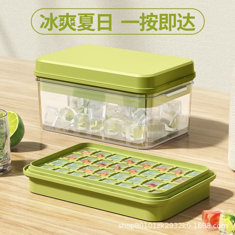 Ice Cube Tray Mold, Household Food-Grade Storage Box, Quick-Freeze Square Creative Ice Cube Storage, Wholesale