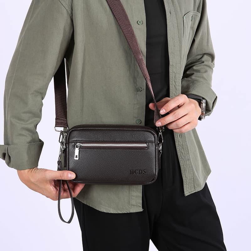 Korean Style Men's Single Shoulder Bag 2026 New Minimalist Fashion Crossbody Bag Korean Trendy Versatile Youth Casual Bag