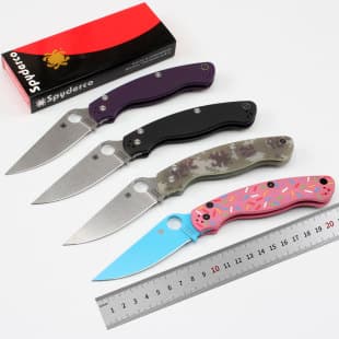 Spyderco C36 High Hardness Outdoor Camping Folding Knife EDC Knife Portable G10 Handle Folding Knife