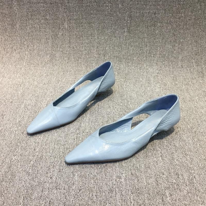 Casual Style Women's Shoes 2026 Spring and Autumn New Fashion Versatile Hollow Cat Heel Shoes Women's Pointed Toe Comfortable Low Heel Single Shoes