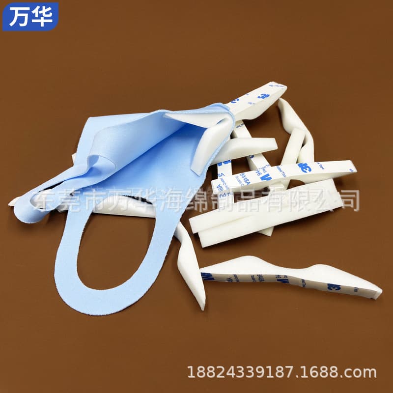 Manufacturer direct sales anti-fog mask self-adhesive strip, anti-fog sponge nose bridge clip, high-density rebound sponge strip wholesale
