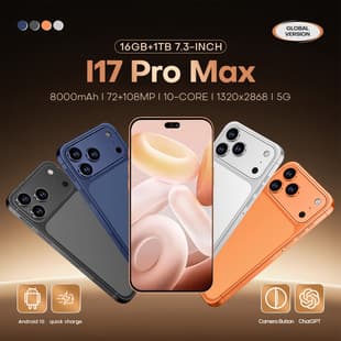 New i17 Pro Max Smartphone 7.3-inch 4+64G Android Phone TK Hot Selling