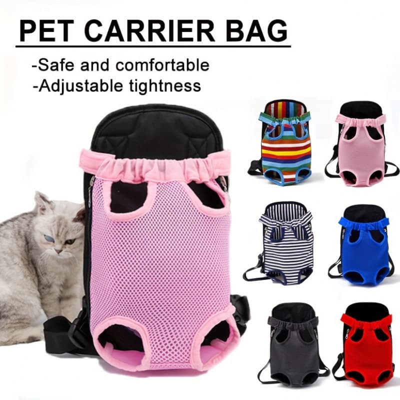 2026 New Cross-border Drop Shipping Breathable Pet Carrier Bag Adjustable Nylon Cross-border