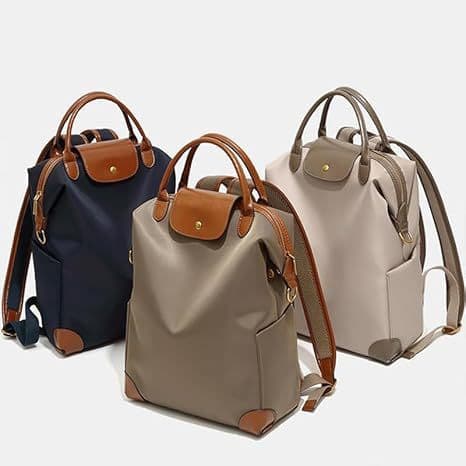 Luxury Nylon Backpack for Foreign Trade, Versatile for Women's Commuting, College Student Laptop Backpack