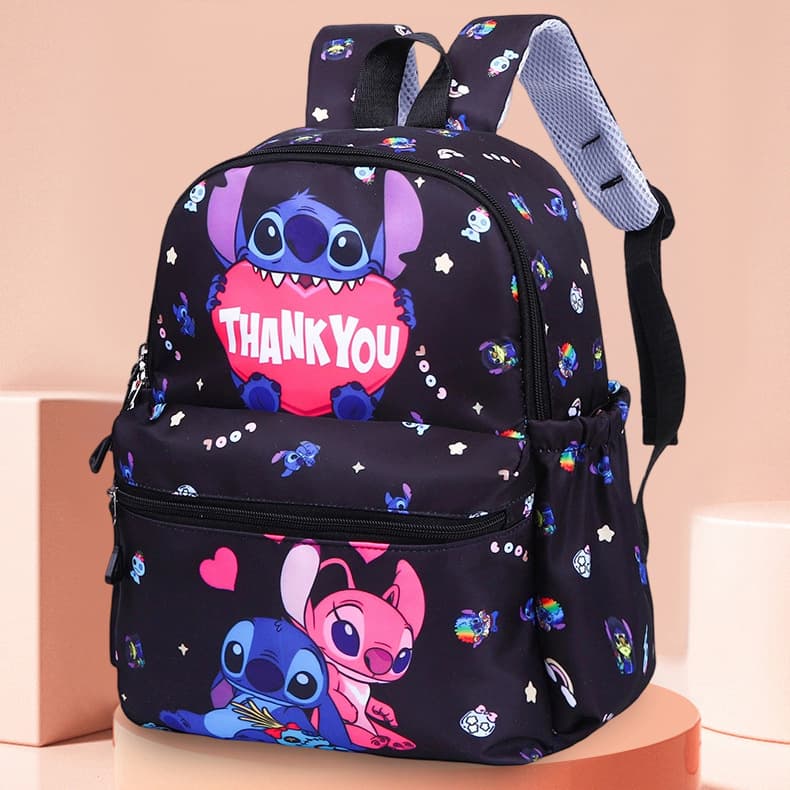 Cross-border Stitch Backpack Set - Cute Cartoon Stitch Elementary School Student Backpack, 4-Piece Set Kids Backpack
