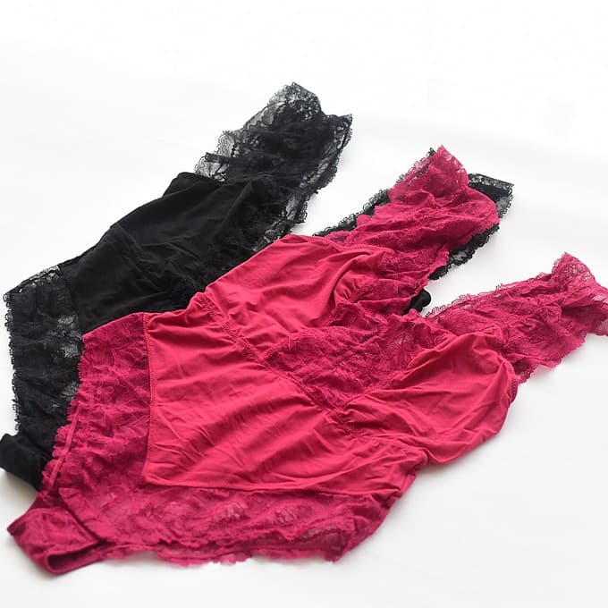 OS European and American beauty lingerie lace mesh sexy one-piece bodysuit with openable crotch bottoming tights