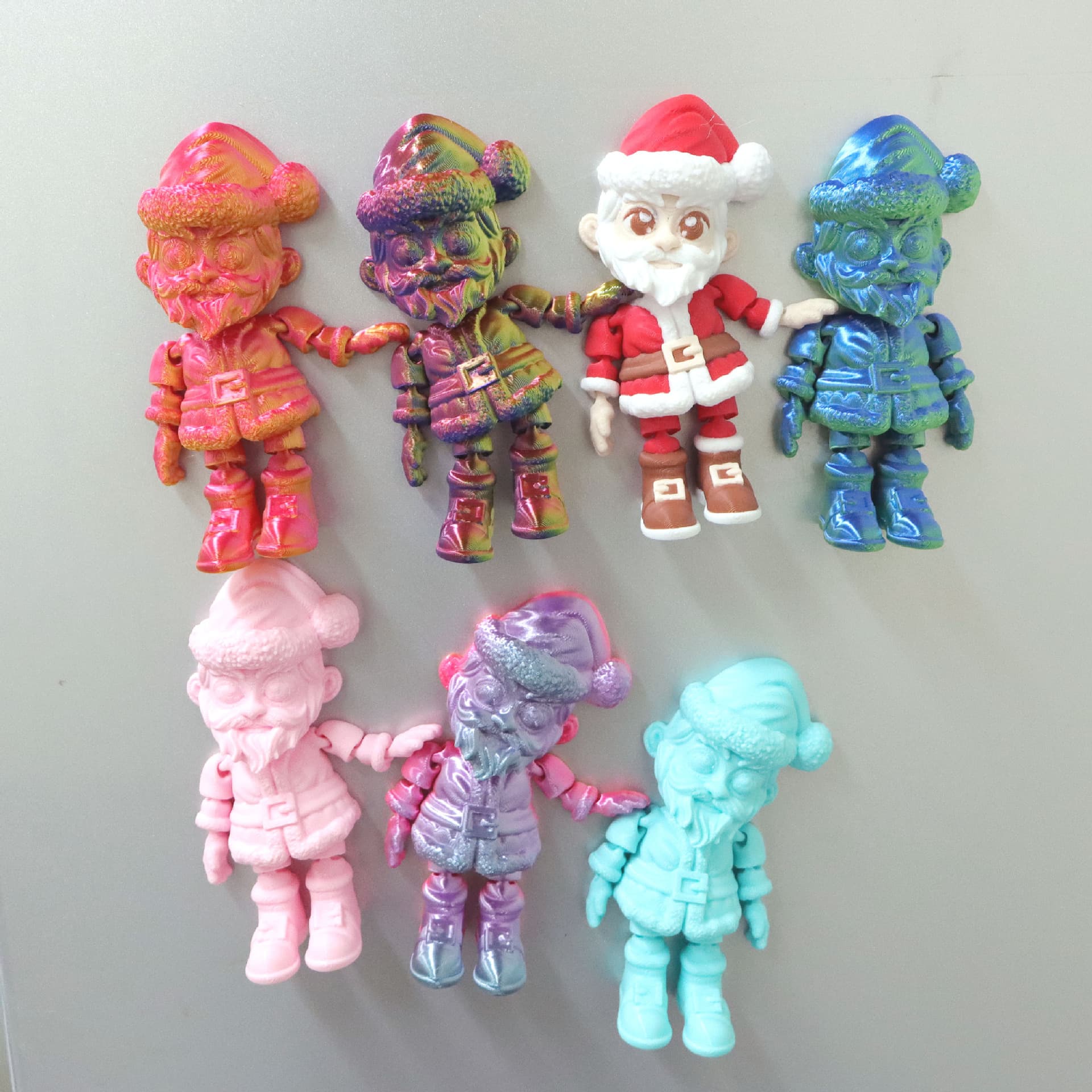Foreign Trade Santa Claus Christmas Decoration Fridge Magnet Scene Setting Creative Gift Party Atmosphere