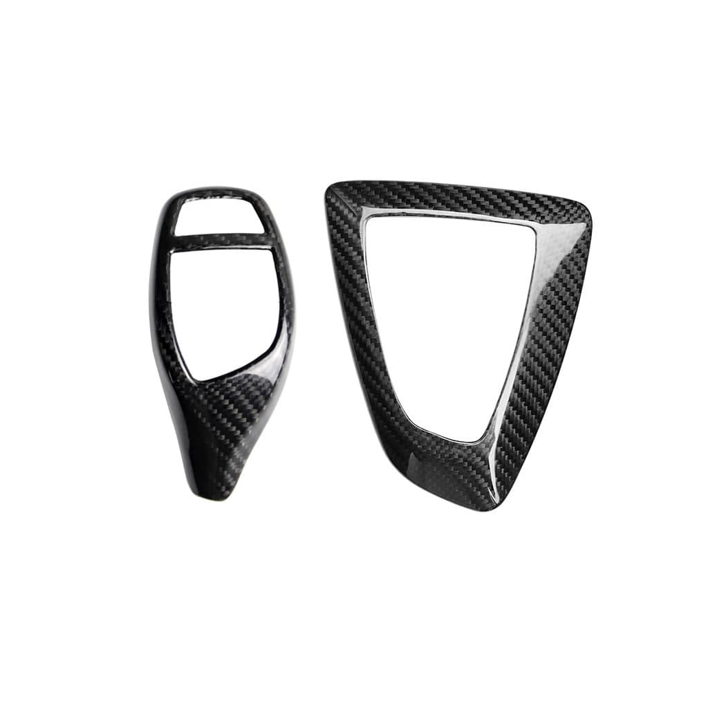 For BMW 1 2 3 4 5 Series F20 F30 F31 F34 Gear Shift Cover Carbon Fiber Handle Rod Panel Control Trim
