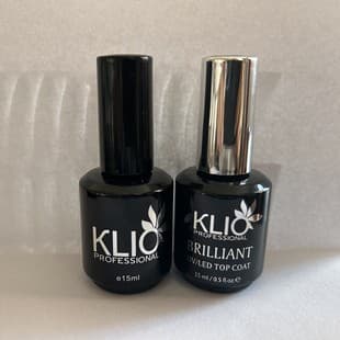 Russian Nail Art Klio Gel Polish KLIOPROFESSIONAL NOWIPE TOP / RUBBER BASE No-Wipe