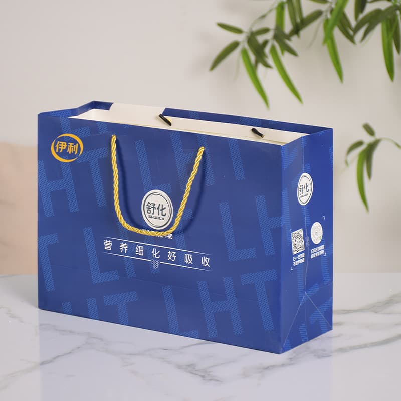 Yili lactose-free milk tote bag, classic style, single tote bag.