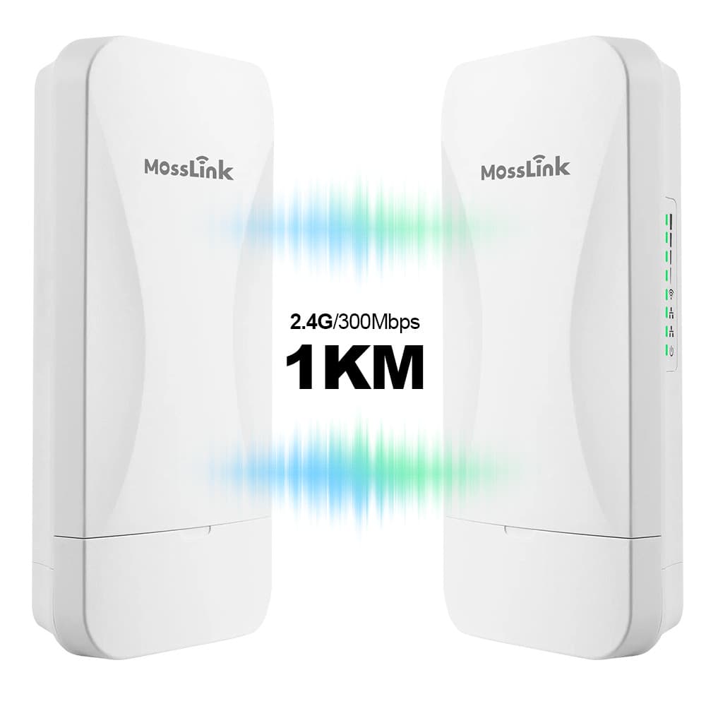 Wireless Bridge Remote WiFi Signal Extender 2.4G 300Mbps PTP CPE Point-to-Point Outdoor