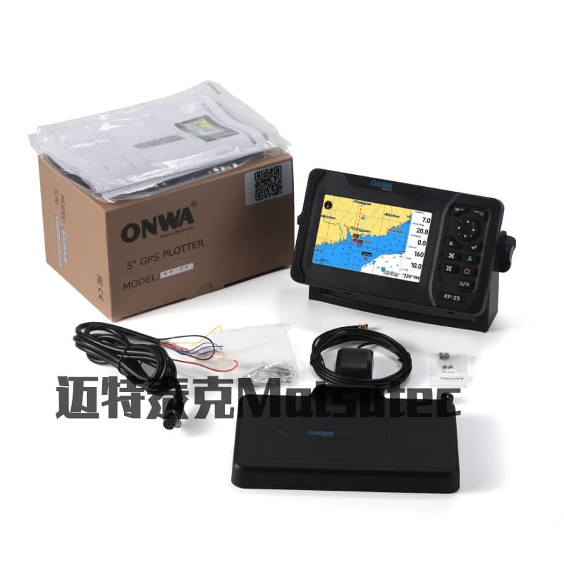 ONWA KP-25 5-inch Marine GPS Chart Plotter GPS SBAS Marine Navigation System Shipboard Support G
