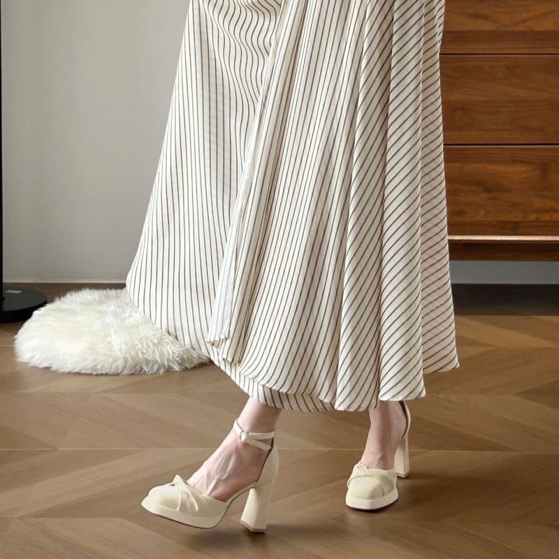 2026 New Spring/Summer Closed-Toe Chunky Heel Mary Jane Shoes, Elegant French Style High Heels for Women