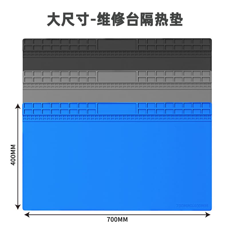 Phone Digital Repair Work Mat High Temperature Resistant Repair Table Mat Heat Insulation Anti-Slip Anti-Corrosion Anti-Static Silicone Mat