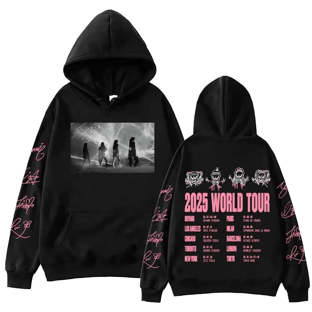 Pink Tour 2025 Hoodie Man Woman Harajuku Pullover Tops World
