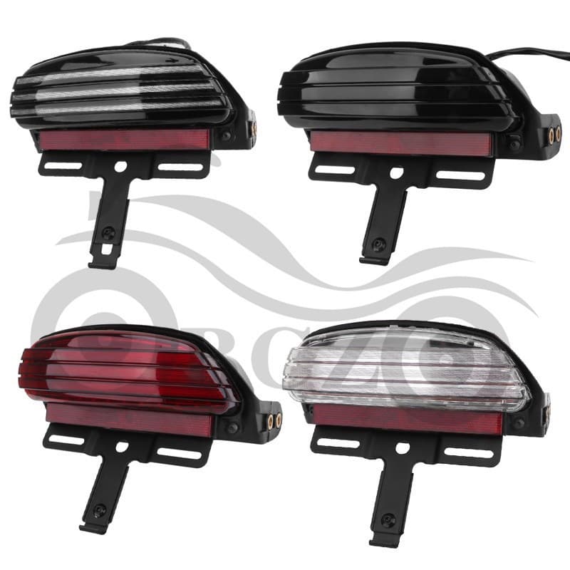 Motorcycle Parts Harley Softail Fat Boy Rear Tail Light Assembly Modified Retro LED Turn Signal Light