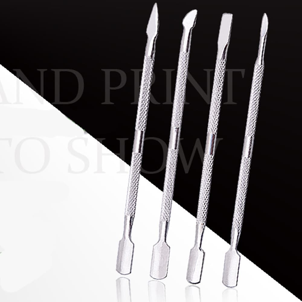 Manicure tool sanding steel push nail removal tool stainless steel nail remover nail polishing mirror polishing dead skin push double-headed steel push