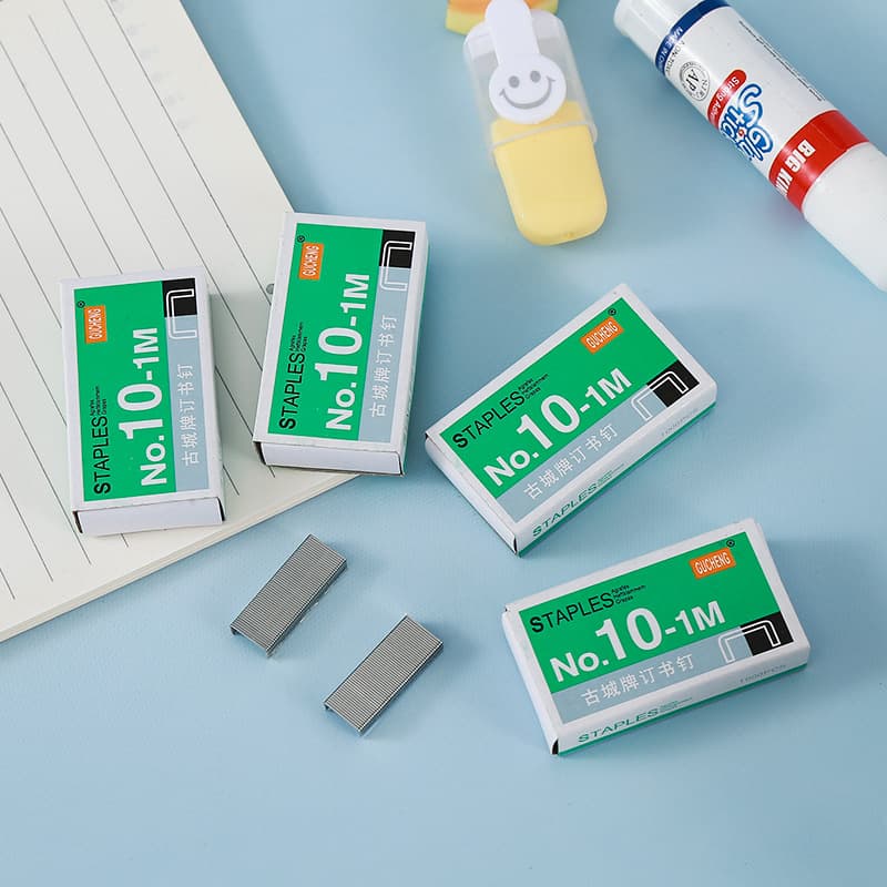 Creative small staples 10# binding staples student stationery office supplies galvanized easy-penetrating staples