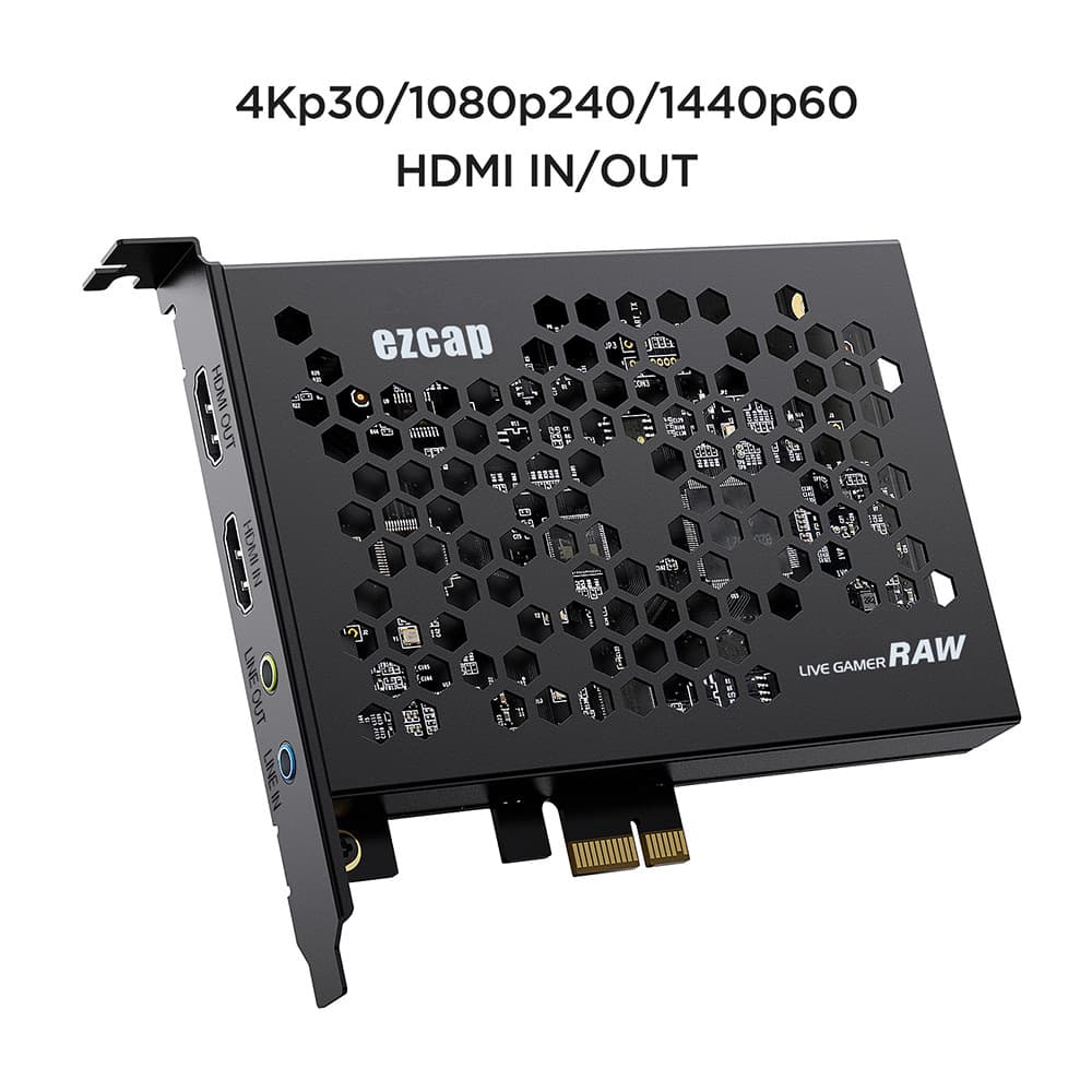 EZCAP324 Live Gamer RAW PCI-E 4K High-Definition Video Game Conference Capture Live Streaming Card