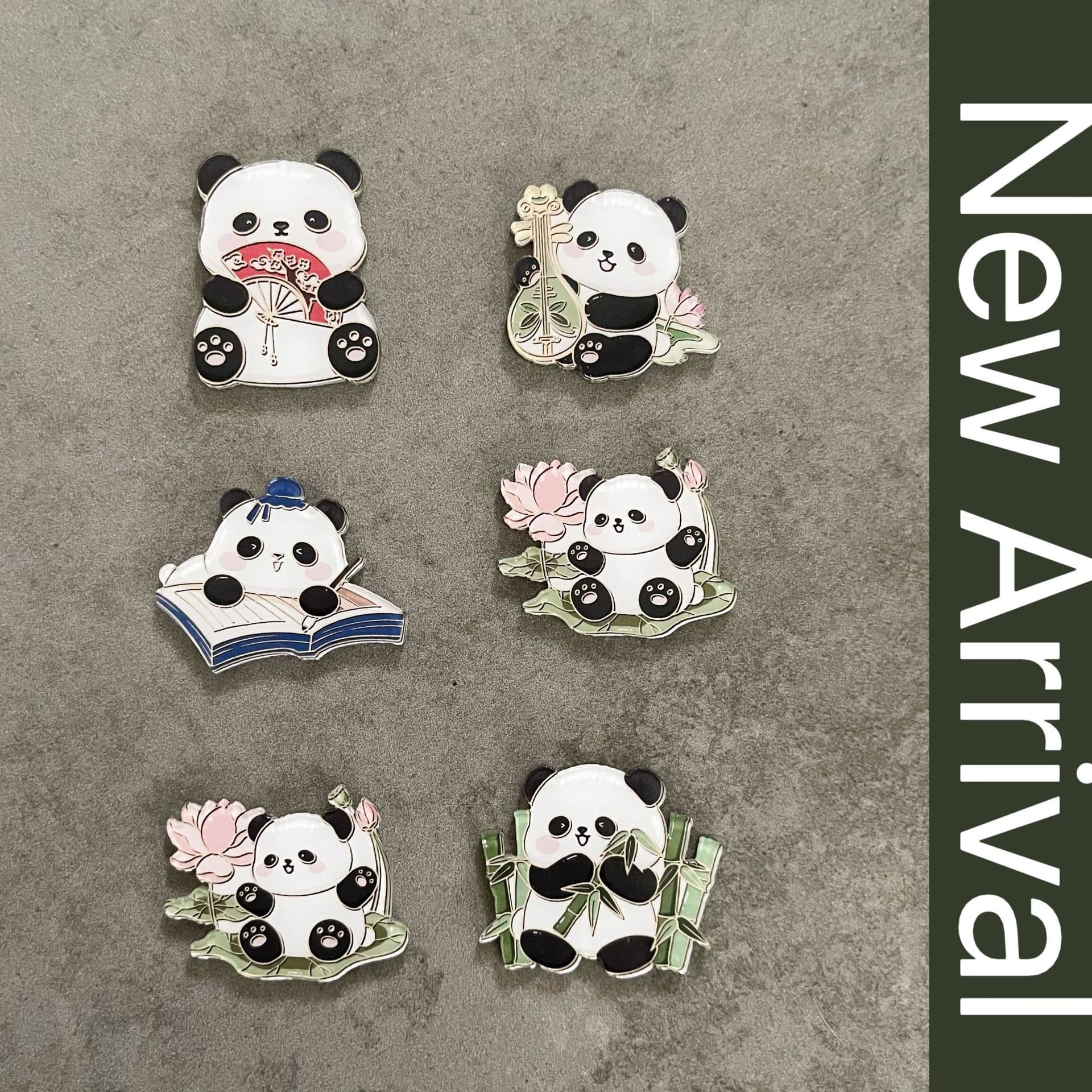 Panda National Trend Cute Fridge Magnet Decorative Magnet Gift for Kids Chinese Style