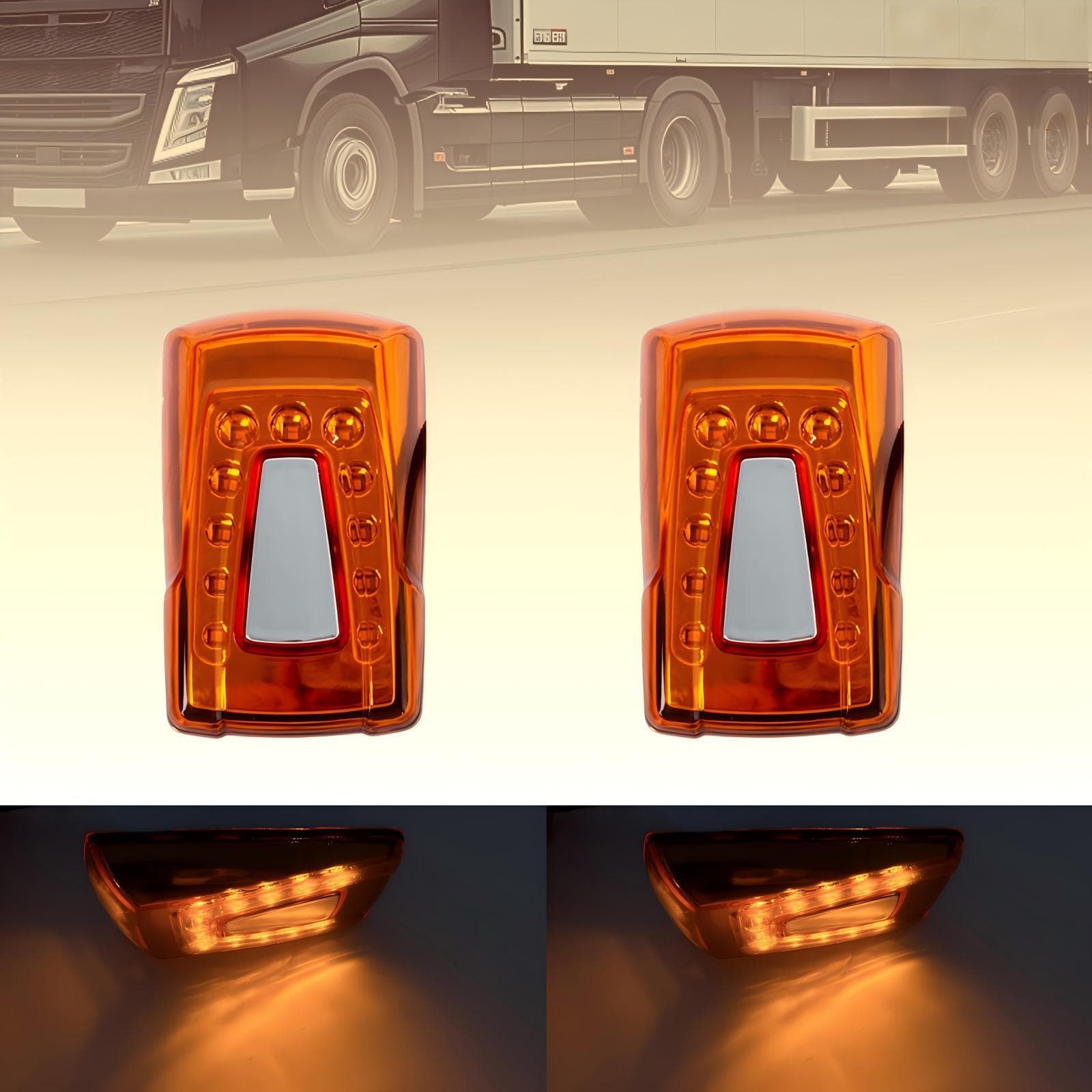 Bus Light Coach Side Light Turn Signal Indicator Light Marker Light Signal Light Cross-border 10-30V Universal