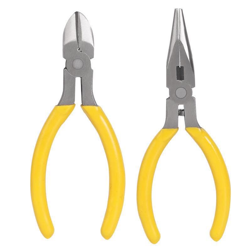 Diagonal mouth electronic diagonal pliers manual mini pliers needle nose pliers tool flat mouth wire pliers accessory auxiliary round nose pliers.