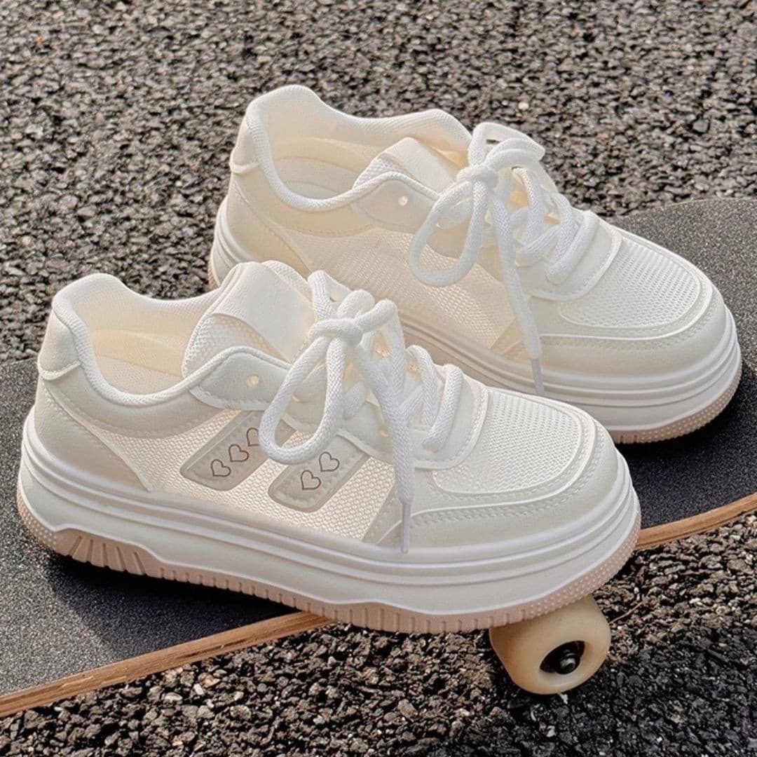 Summer Women's White Sneakers for Dresses 2026 New Trendy Mesh Breathable Casual Sports Shoes