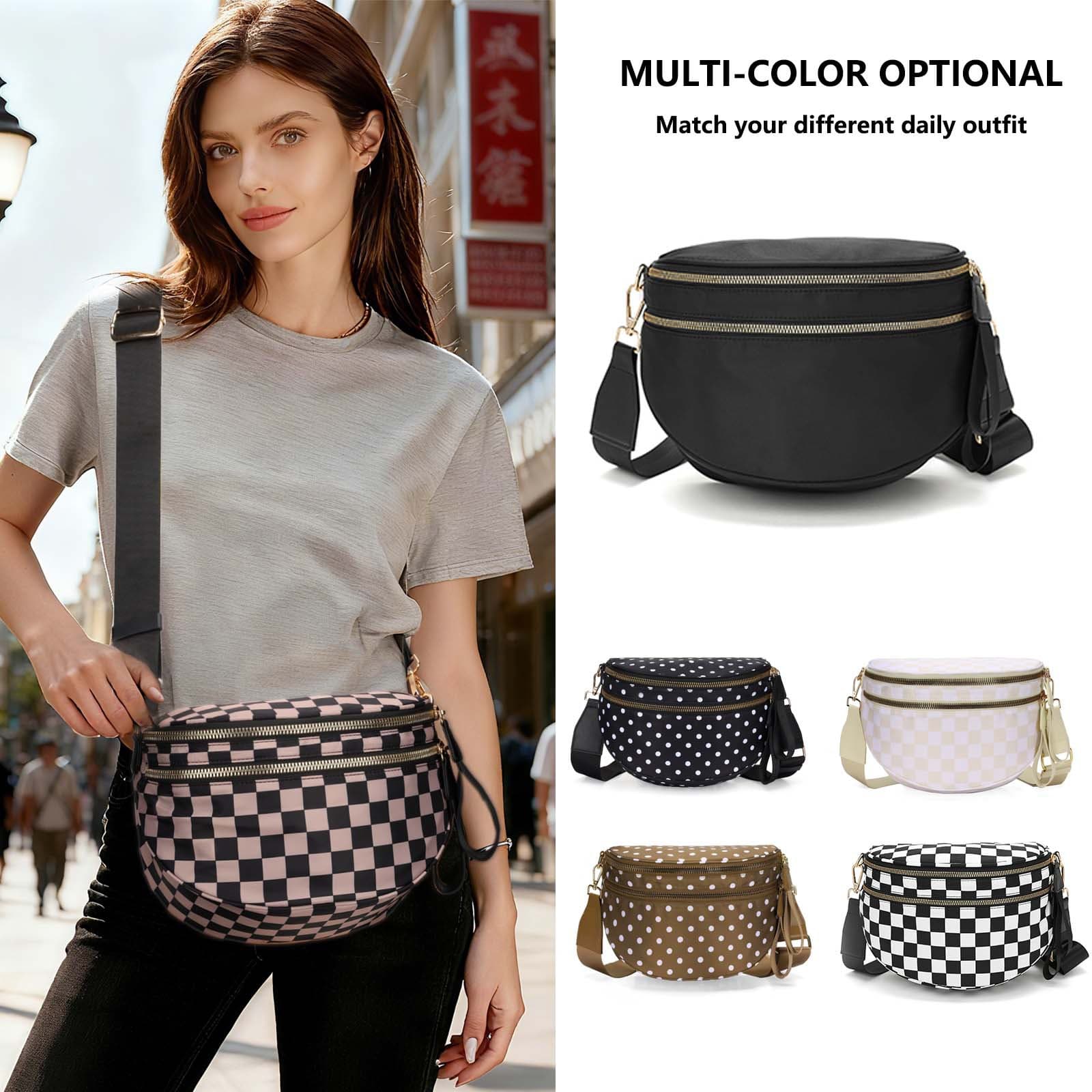 Shoulder bag for women, new trendy fashion versatile Oxford cloth large capacity shell bag, lightweight crossbody sports bag