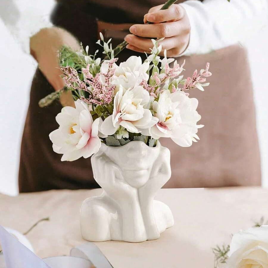 New Creative Human Body Art-Shaped Office Supplies Desktop Ornaments Storage Vase Makeup Container