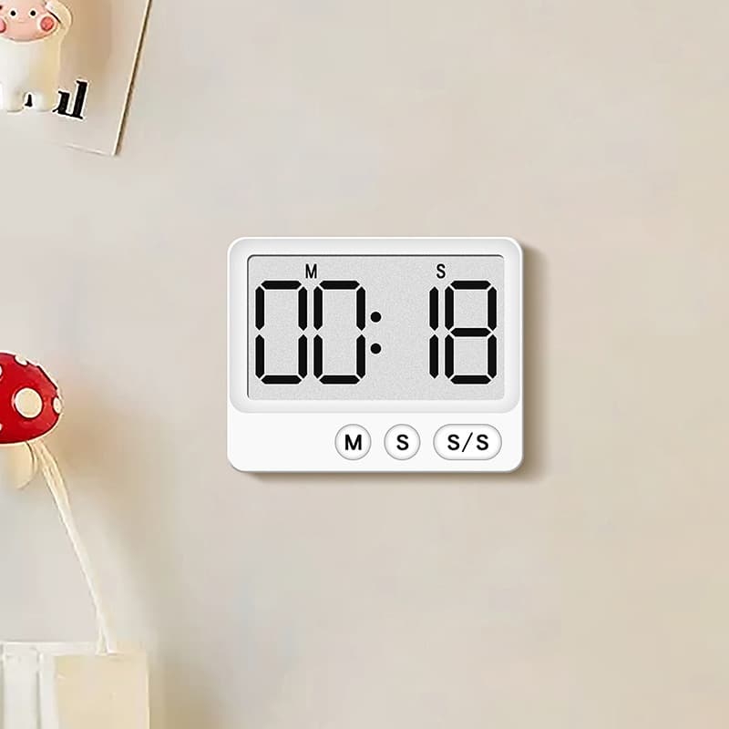 Korean version timer magnetic simple large screen digital countdown baking kitchen timer Y8301 timer