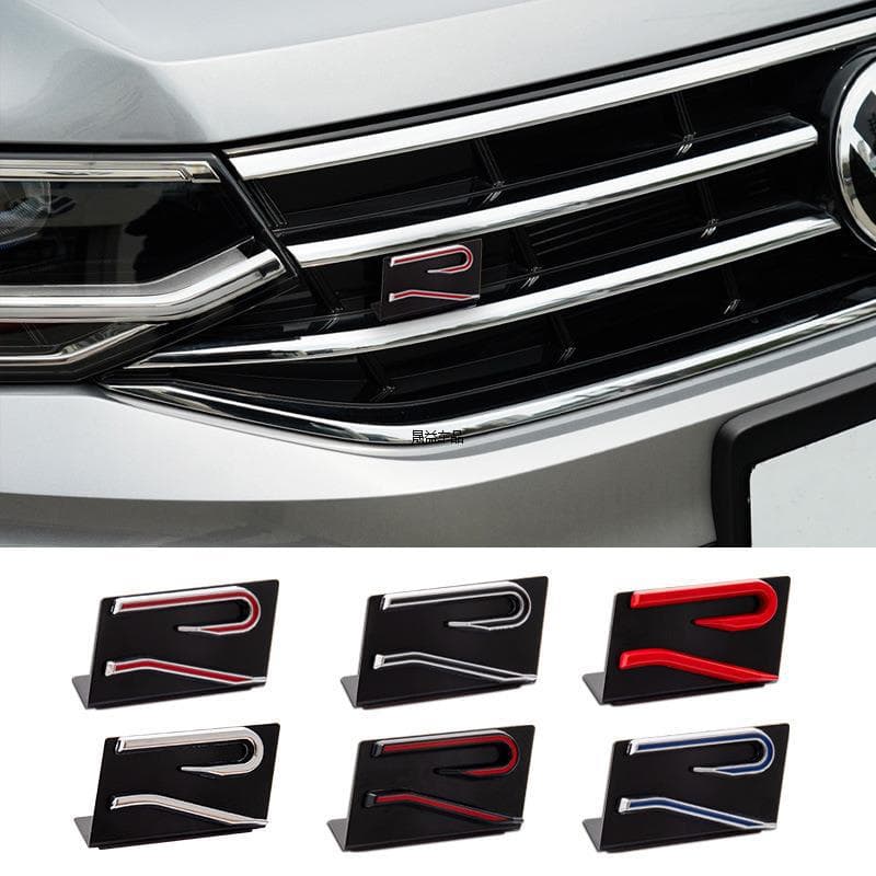 For Volkswagen Golf 8/7 Magotan CC Modified Parts New R Grille Emblem Rear Trunk Badge Decorative Sticker
