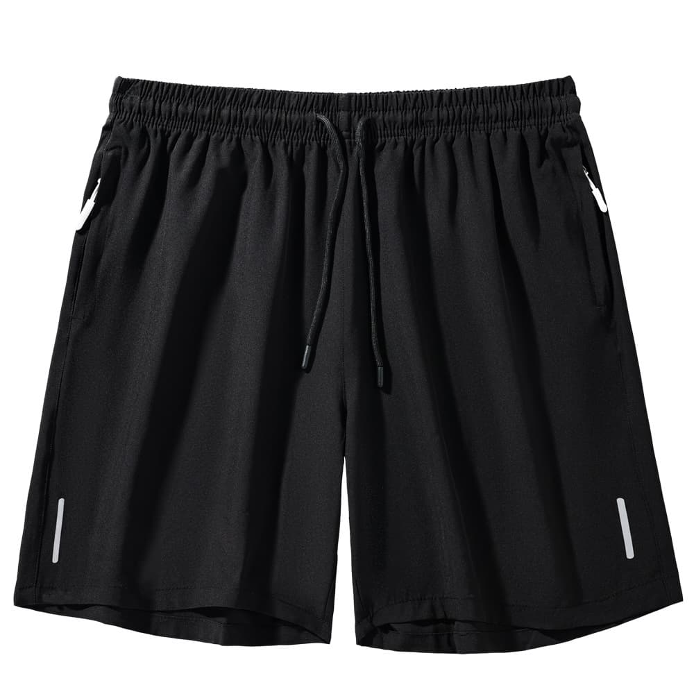 Men's solid color cross-border shorts, European size, summer, zippered pocket, Amazon warehouse, drawstring plus size shorts for men