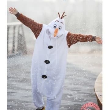 Fall/Winter Season Frankenstein Cartoon Animal Pajamas Snowman Onesie Toilet Version Homewear Flannel Fleece Warm Sleepwear