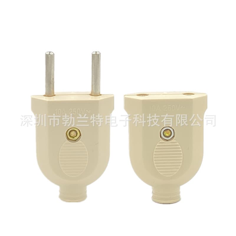European Standard Two Round Pin Two-Pin Male/Female Plug Connector 4.0mm Small European Butt Plug Socket 10A250V
