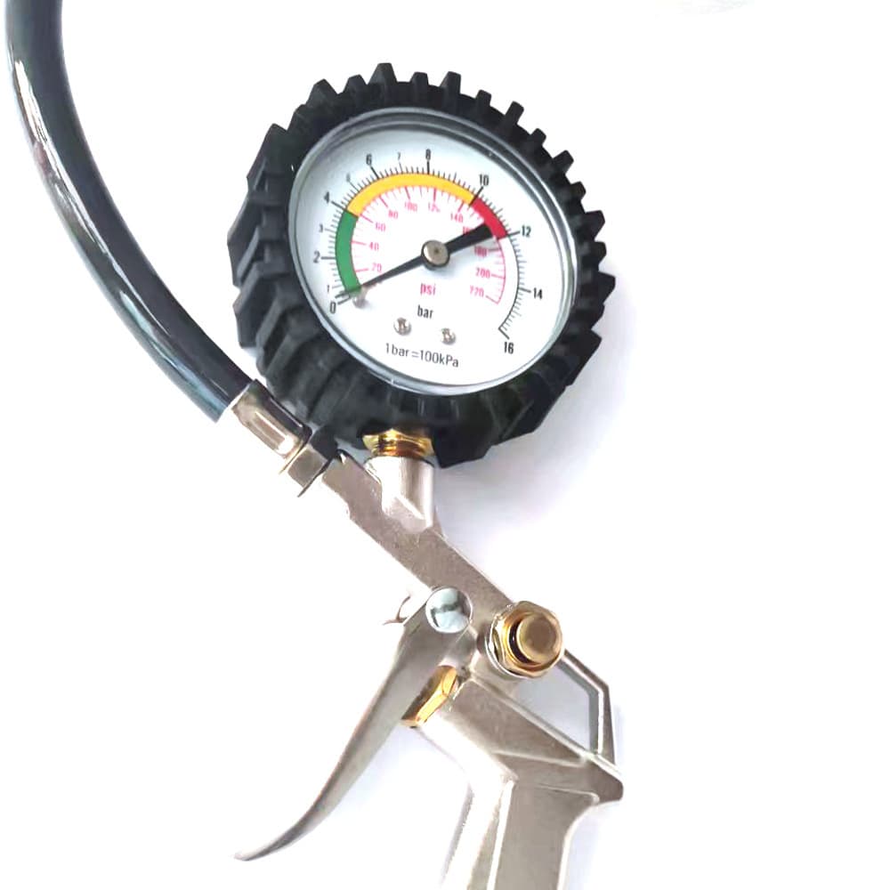 Car Tire Pressure Gauge Tire Pressure Gun Air Pressure Gauge Tire Pressure Detection Meter Car Tire Pressure Gauge Inflation Gun In Stock