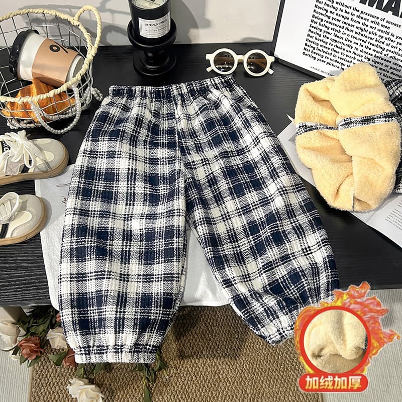 Children's velvet pants, autumn and winter outer trousers, boys' sweatpants, girls' sweatpants, thickened velvet, warm pants for children and middle-aged children