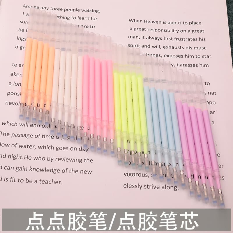 Dot Glue Pen Press-Type Sticker Applicator for Journaling Quick-Dry Glue Creative Stationery