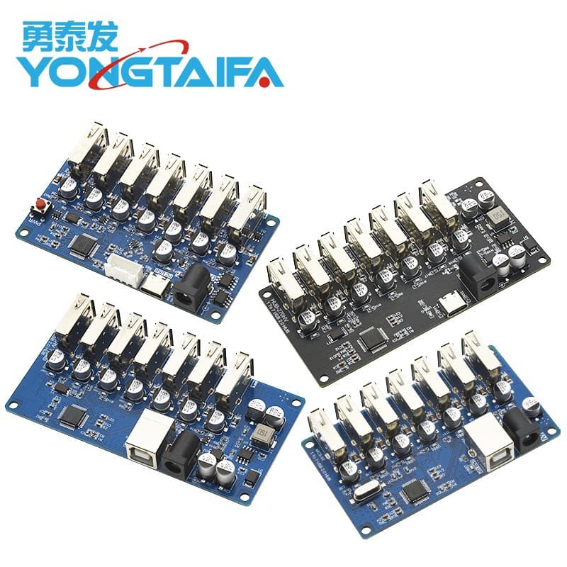 USB Hub Splitter 1 to 7 Port USB 2.0 Hub One-to-Seven HUB Module with Independent Power Supply MCS-92