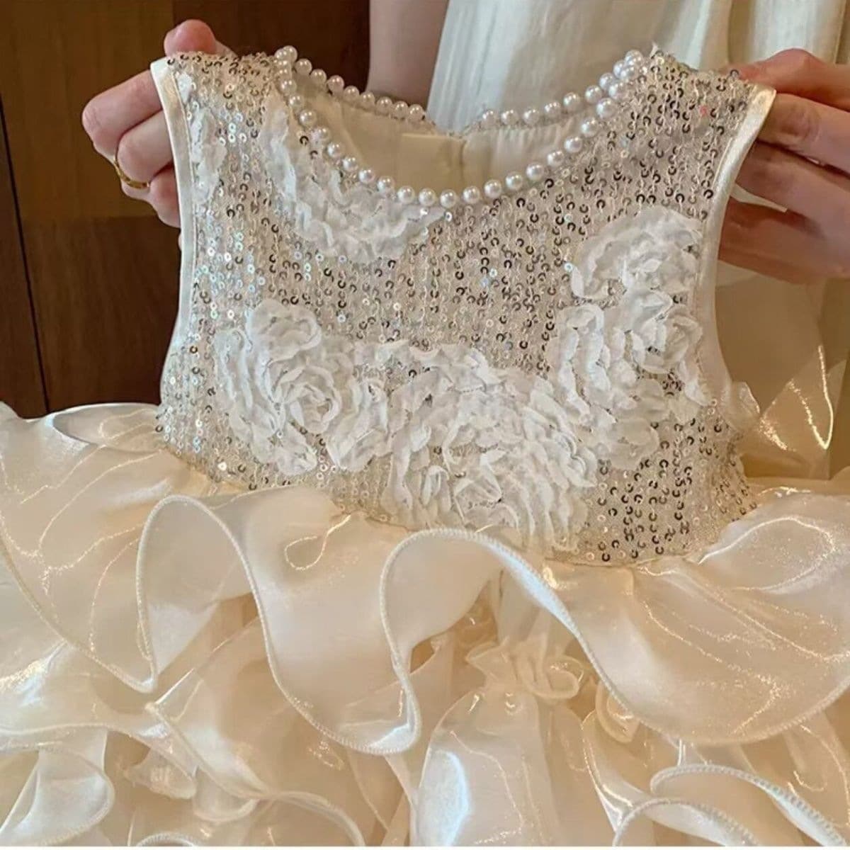 New Summer Girls Princess Dress Birthday Toddler Elegant Dress Baby One-Year-Old High-End Gown