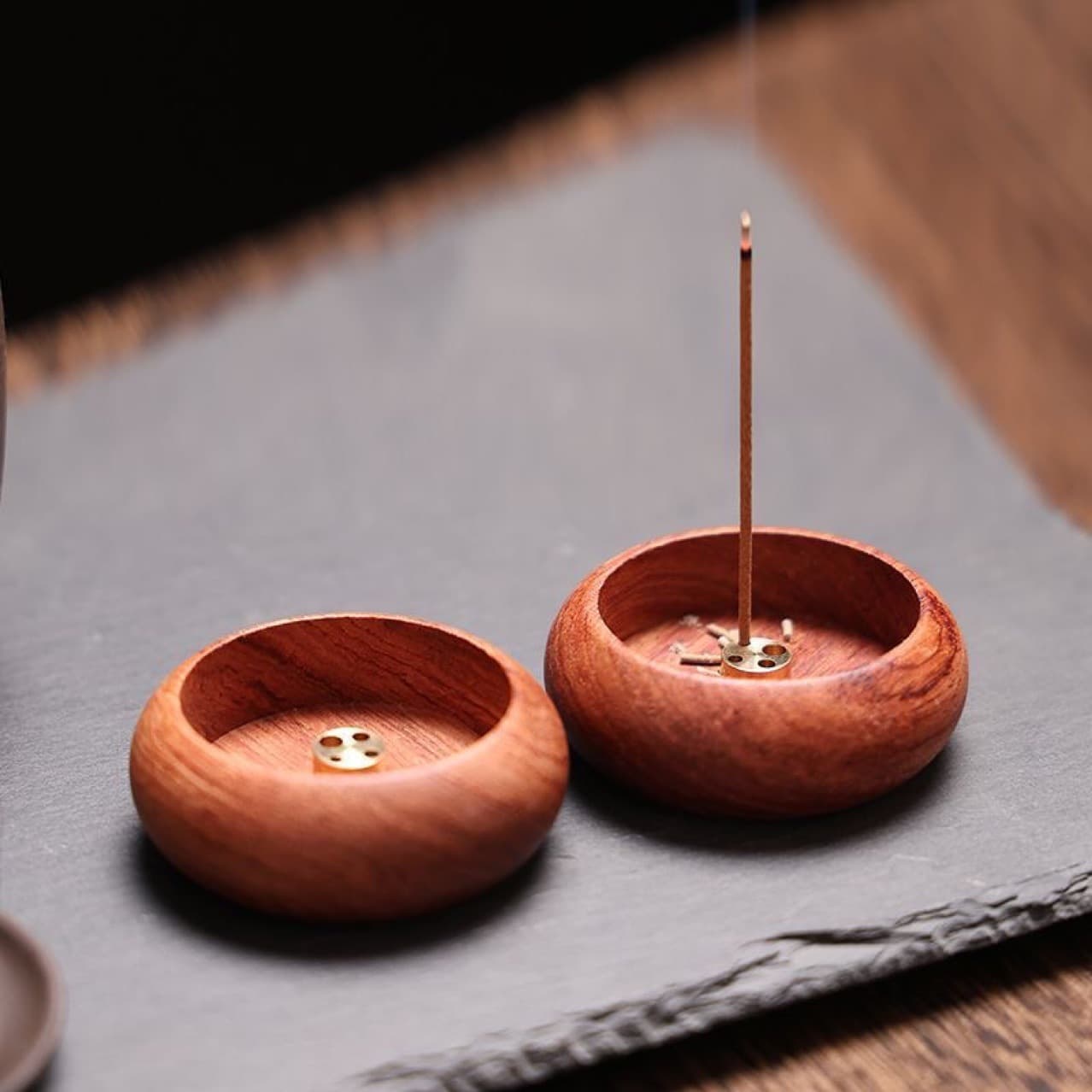 Mosquito Repellent Manufacturer Supply Lotus Incense Holder, Antique Style Tea Ceremony Multi-Hole Sandalwood Stick Burner for Buddhist Worship