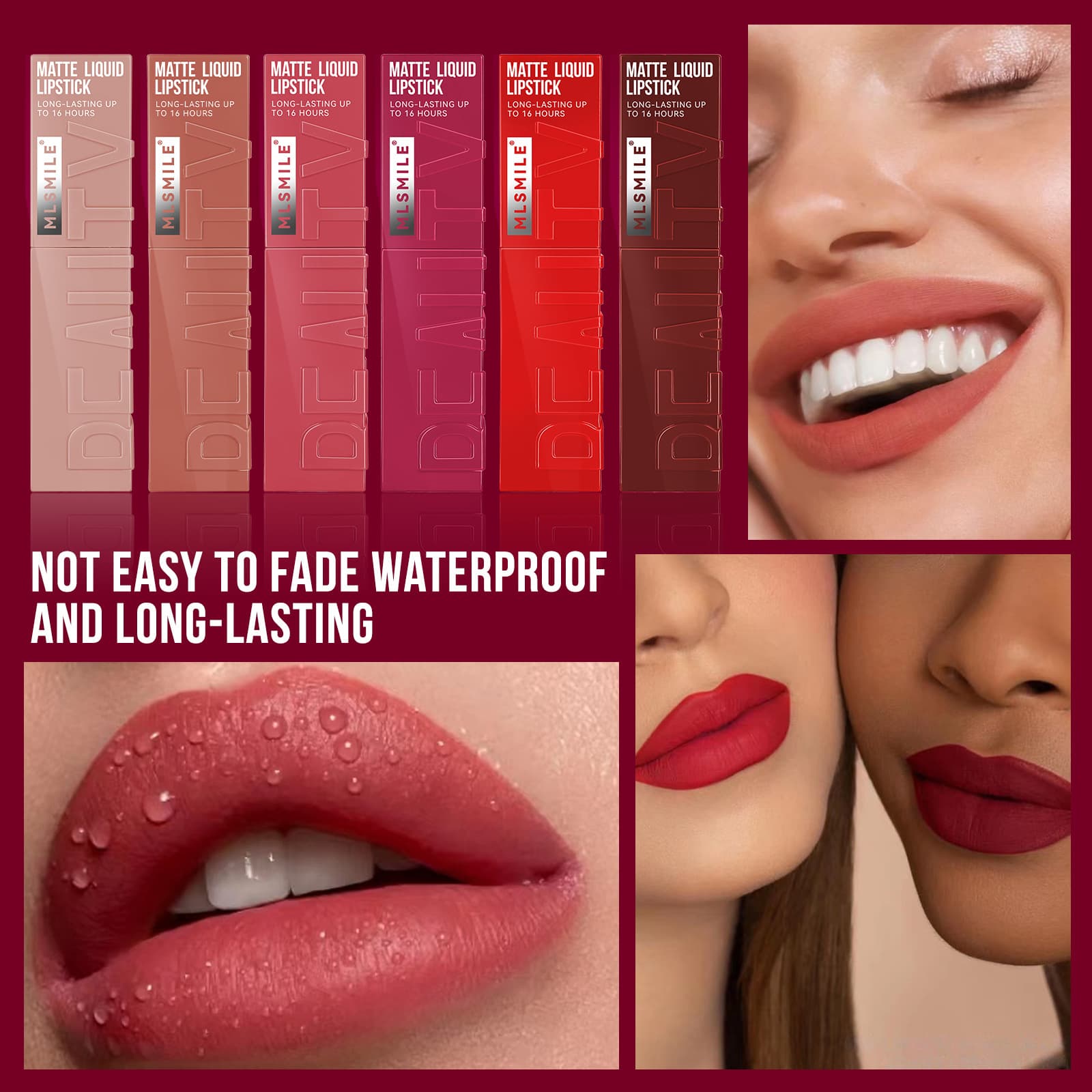 Cross-border Europe and America Non-stick Lip Gloss Matte Liquid Lipstick Long-lasting Fade-proof Lip Stain Lip Gloss Wholesale