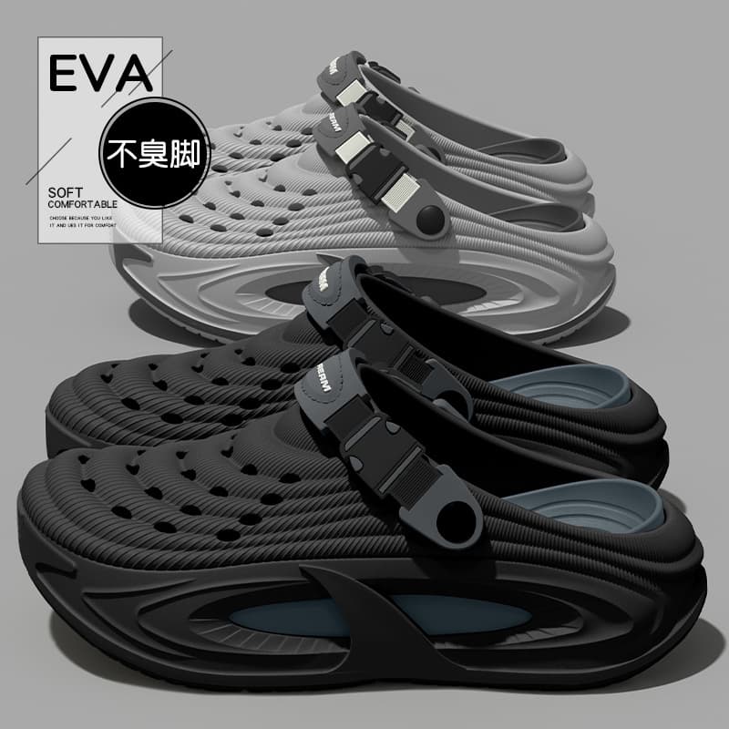 Non-stinky feet Croc Shoes for men 2026 new outer wear non-slip wear-resistant long-wearing non-tiring summer sandals for men