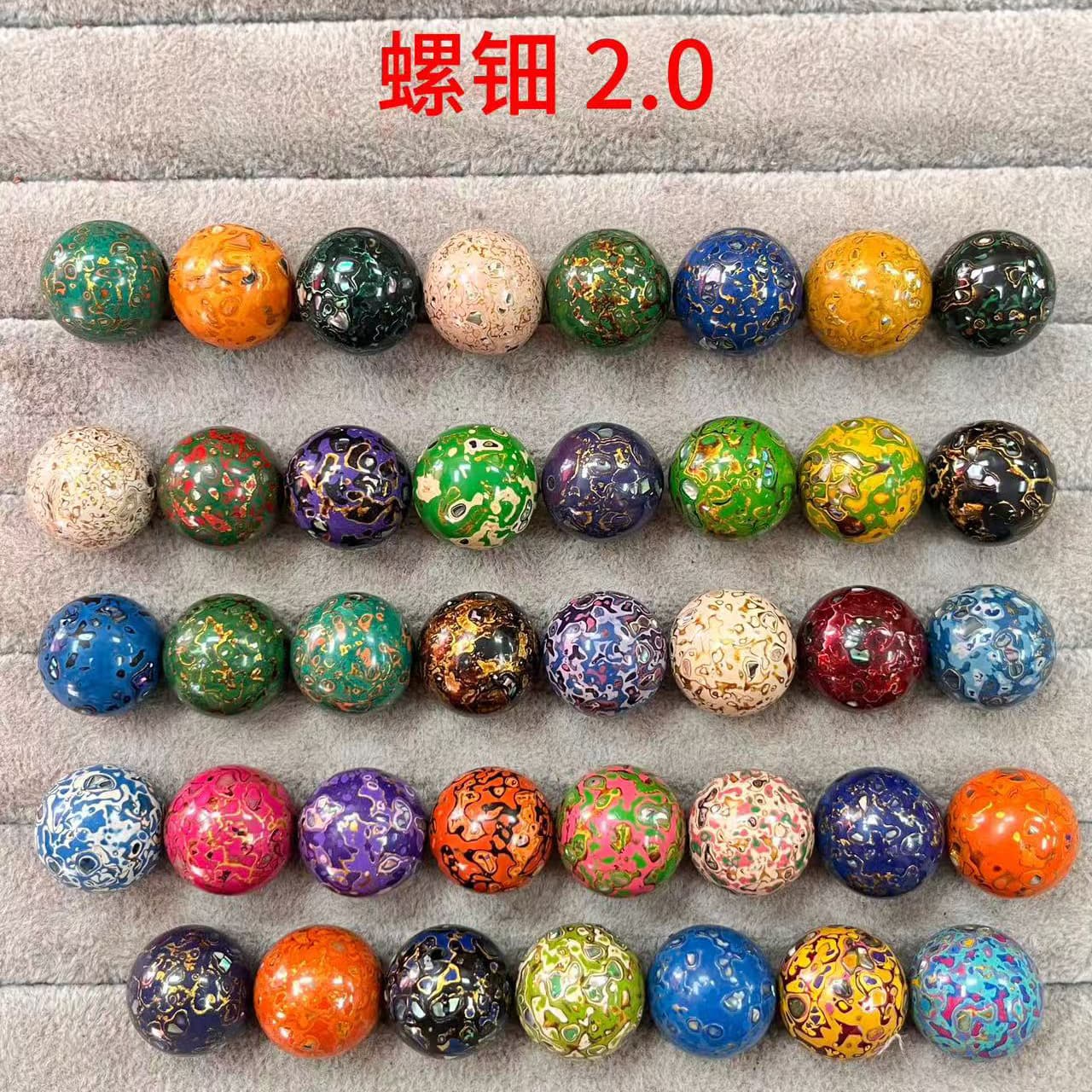 Non-Inherited Lacquer Beads Wholesale, Single Bead Inlaid with Mother-of-Pearl and Opal, Craft Bracelet Factory Direct, Drop Shipping