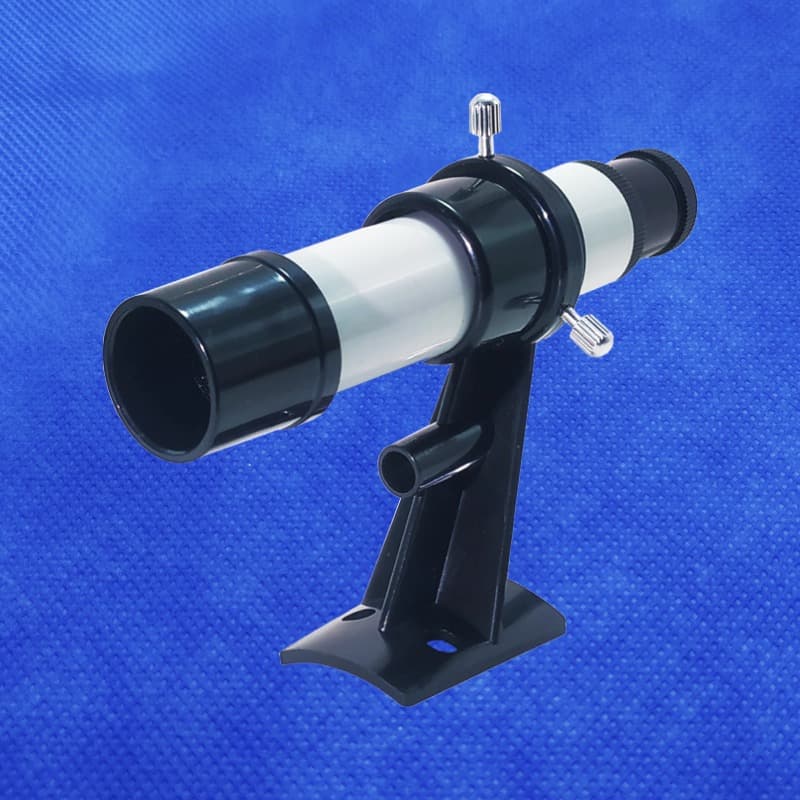 DIY Small Astronomical Telescope Accessory 5x24 Crosshair Erecting Image Finder Scope for Stargazing