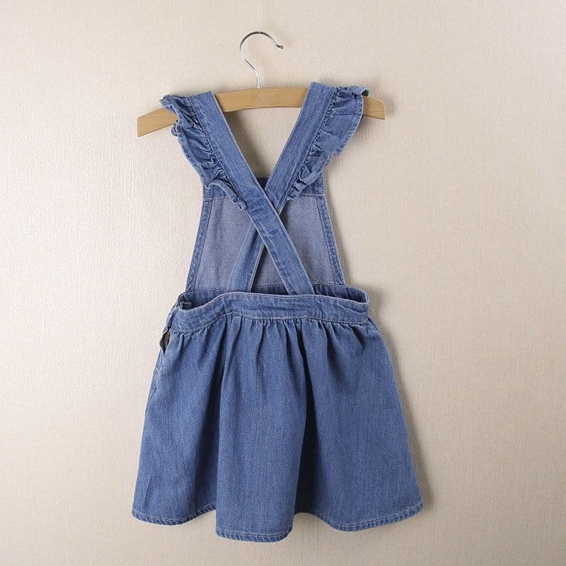 2026 Spring New Style Girls' Denim Suspender Skirt, Girl's Dress, Suspender Dress, Stylish Princess Dress, Children's Dress
