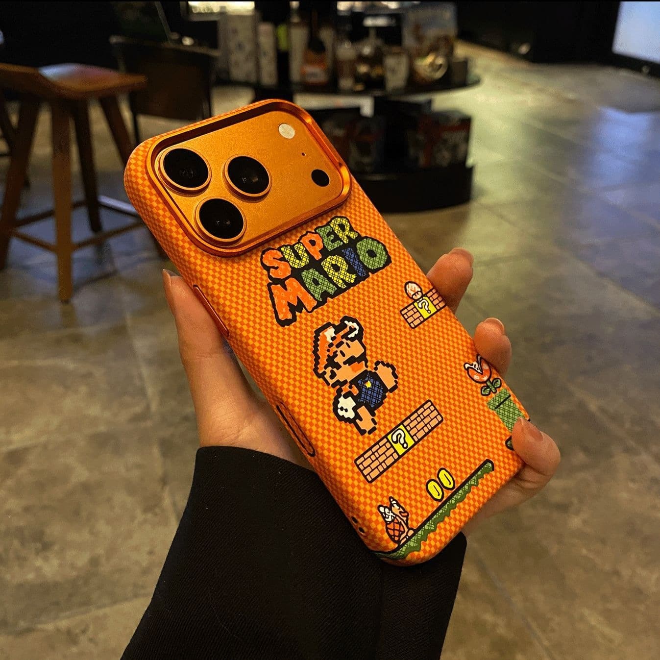 Compatible with iPhone 18 Pro Max Super Mario Kevlar Matte Magnetic Phone Case for Apple 17 Full Coverage 16