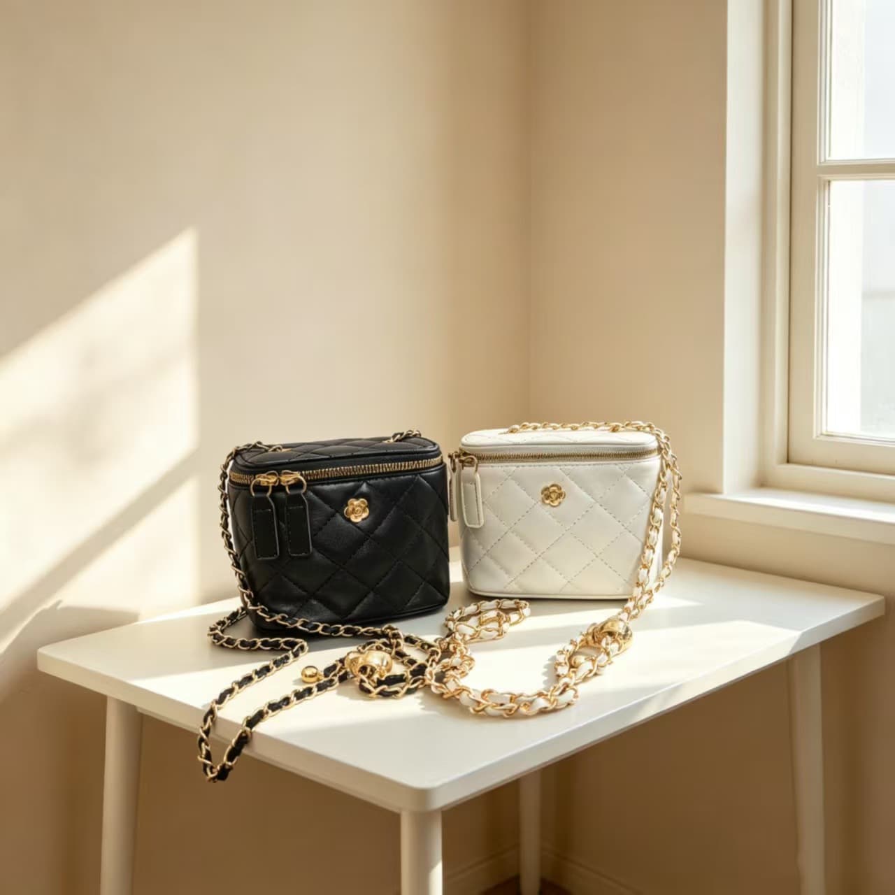 Secret Garden Camellia Diamond Chain Box Small Bag Women's Winter Mini Shoulder Crossbody Bag 2026 New