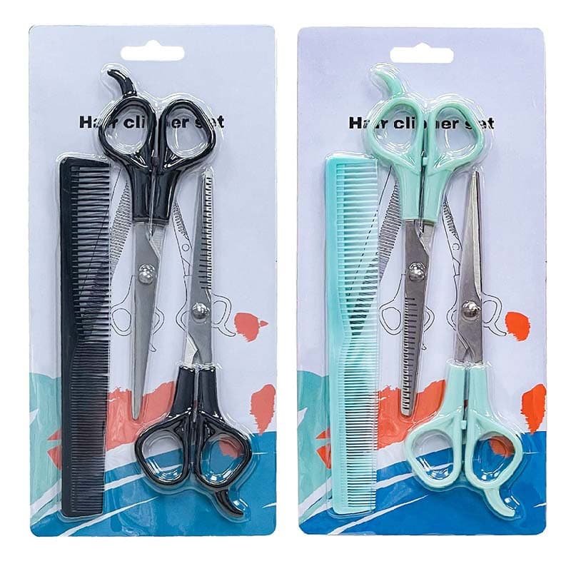 Children's and Baby Hairdressing Scissors Set with Bangs Thinning and Straight Shears, Comb, Pet Grooming Tools, Hairdressing Kit